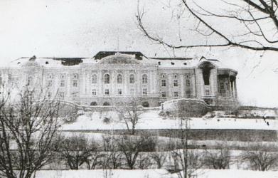 Резиденция Амина — дворец Тадж-Бек — после штурма. 27 декабря 1979 года.